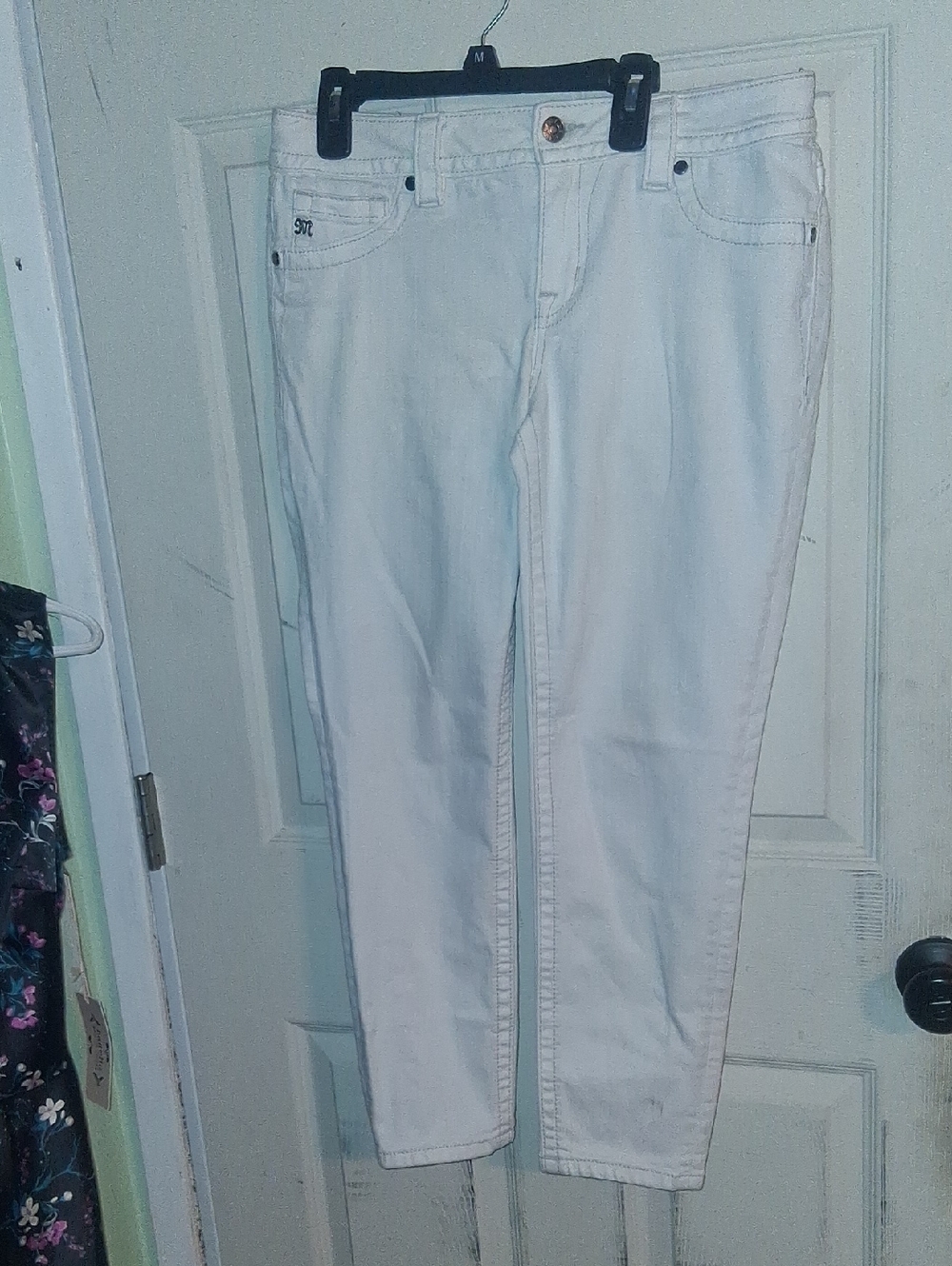 Miss Me White Straight-Leg Jeans
